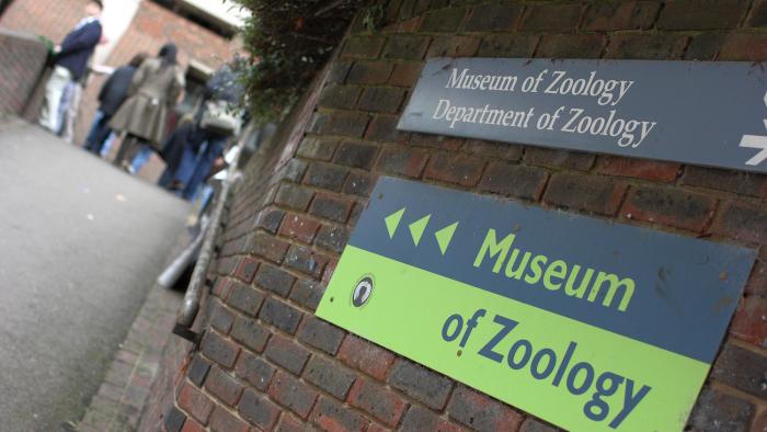 Museum of zoology sign